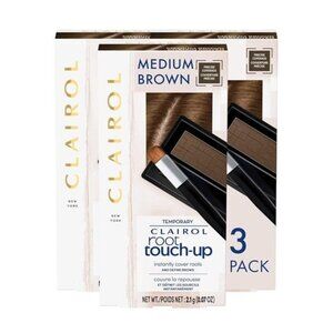 3 pack Medium Brown Clairol Root Touch Up Temporary NWT